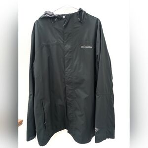 Columbia Omni Tech Waterproof Men's Jacket 2XL Hunter Green Full Zip Hooded